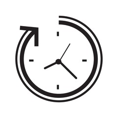 Clock with arrow