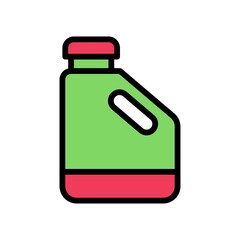 supper market or online shopping related bleach bottle or liquid can vector with editable stroke,