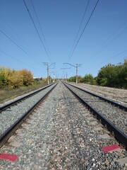 Obraz premium railway in the countryside