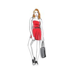Fashion model sketch