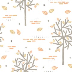 Autumn leaves pattern design