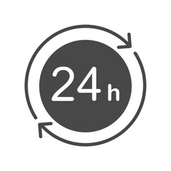 24 hours icon