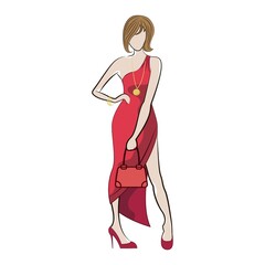 fashion model sketch