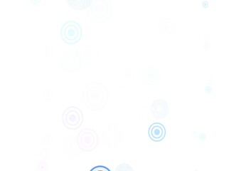 Light Pink, Blue vector template with circles.