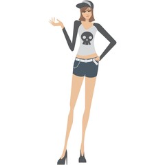 Fototapeta premium fashion model posing