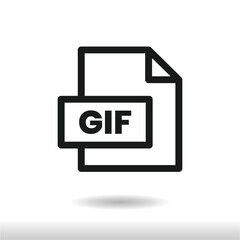Gif File icon vector eps 10