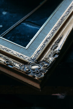 Gold gilt picture frame.