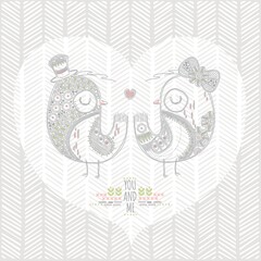 love birds background design