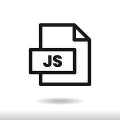 JS file icon vector . JavaScript sign