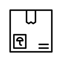 supper market or online shopping related shopping box with ribbon vector in lineal style,