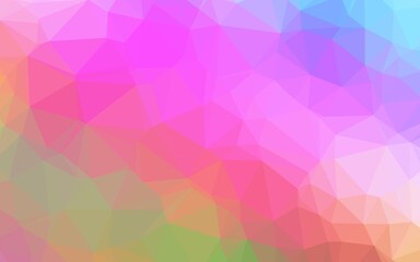 Light Multicolor, Rainbow vector shining triangular template. A sample with polygonal shapes. Template for a cell phone background.