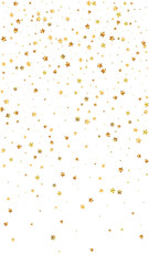 Gold stars random luxury sparkling confetti. Scatt