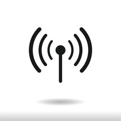 Signal icon vector . Wireless sign