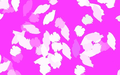 Light Pink vector background with abstract shapes.