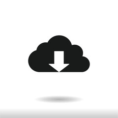 Download icon vector . Download Bubble sign