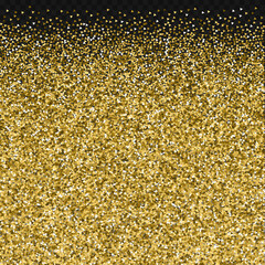 Gold triangles glitter luxury sparkling confetti. 