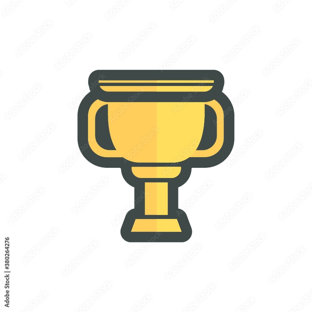 Sticker sports trophy