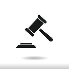 Hammer Judge icon vector eps 10