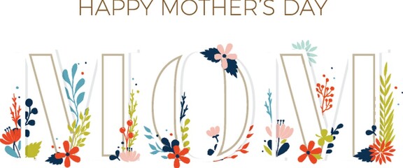 floral happy mothers day wishes