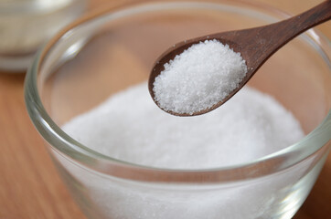 Fototapeta na wymiar salt in a spoon