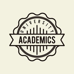 university academics logo element