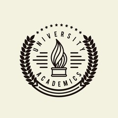 university academics logo element