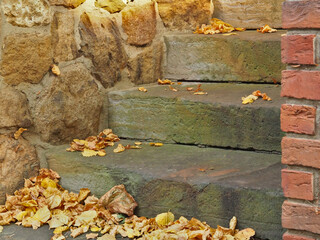 Goldener Herbst: Wie oft hat die Herbstsonne schon auf diese Stufen geschienen, wie oft fiel hier...