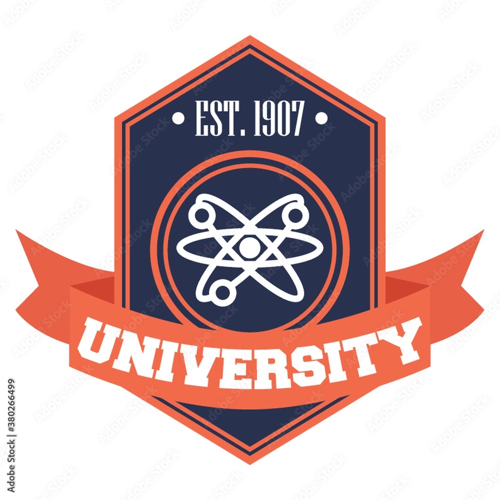 Poster university logo element