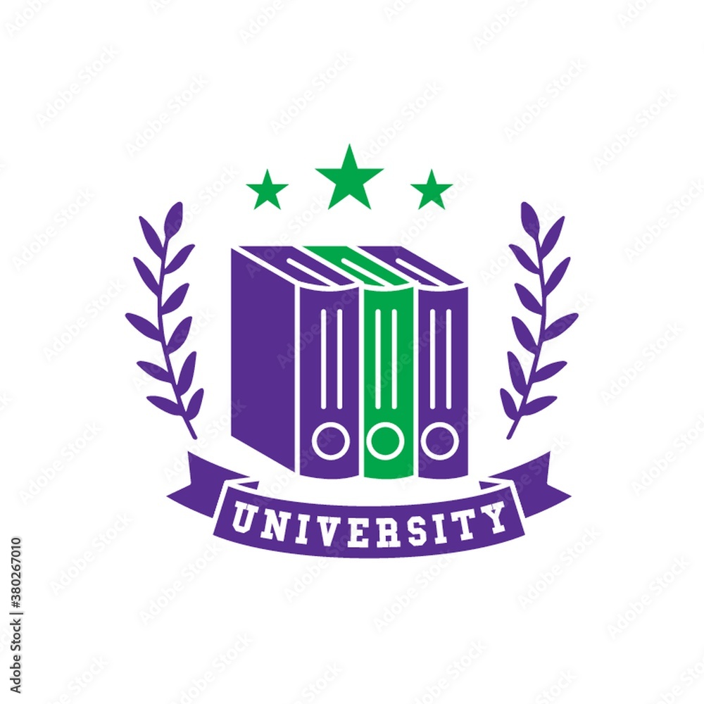 Sticker university logo element