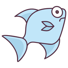 Obraz premium Cartoon Fish 