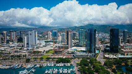 Fototapeta premium Kewalo Basin Harbor Honolulu Hawaii