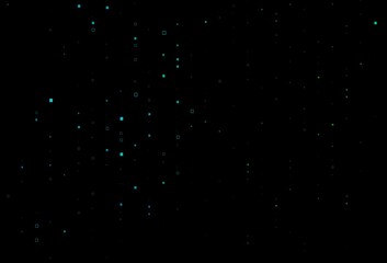 Dark Blue, Green vector background with rectangles.