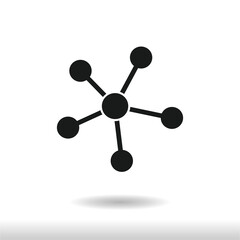 Business Network icon vector . Network sign