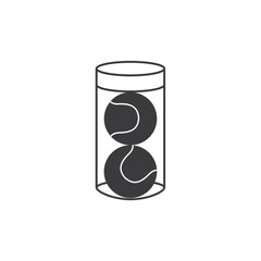 a can of tennis balls