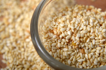 sesame seeds, for seasoning and spice