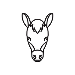 Fototapeta na wymiar Donkey icon.