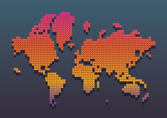World map design.