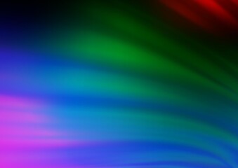 Dark Multicolor, Rainbow vector glossy abstract background. A completely new color illustration in a bokeh style. Brand new design for your business.