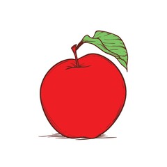 red apple