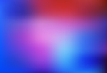 Light Blue, Red vector blurred and colored pattern.