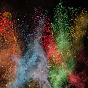 splashing power colors