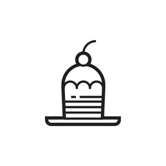 cupcake with cherry topping