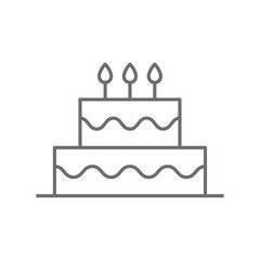 layered birthday cake