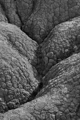 Suelo agrietado en las Bárdenas Reales, España.