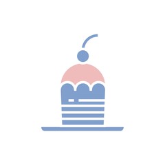 cupcake with cherry topping