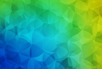 Fototapeta premium Light Blue, Green vector gradient triangles template.