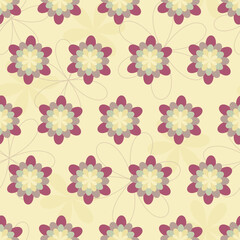 Floral seamless pattern. Abstract simple background.