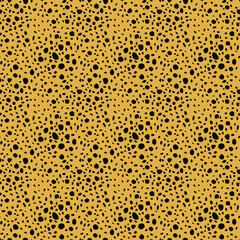 Seamless cheetah skin pattern. Endless hand drawn cheetah leopard texture for print, fabric, textile, wallpaper. Trendy animal design. Artistic illustration