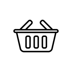 Shopping Basket Icon Design Vector Template Illustration