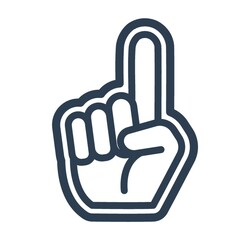 Foam finger icon